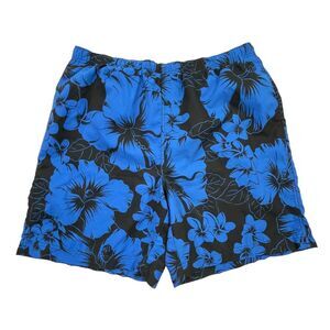 Vintage Polo Ralph Lauren Hawaiian Aloha Swim Trunk Shorts Elastic Mesh XXL 2XL